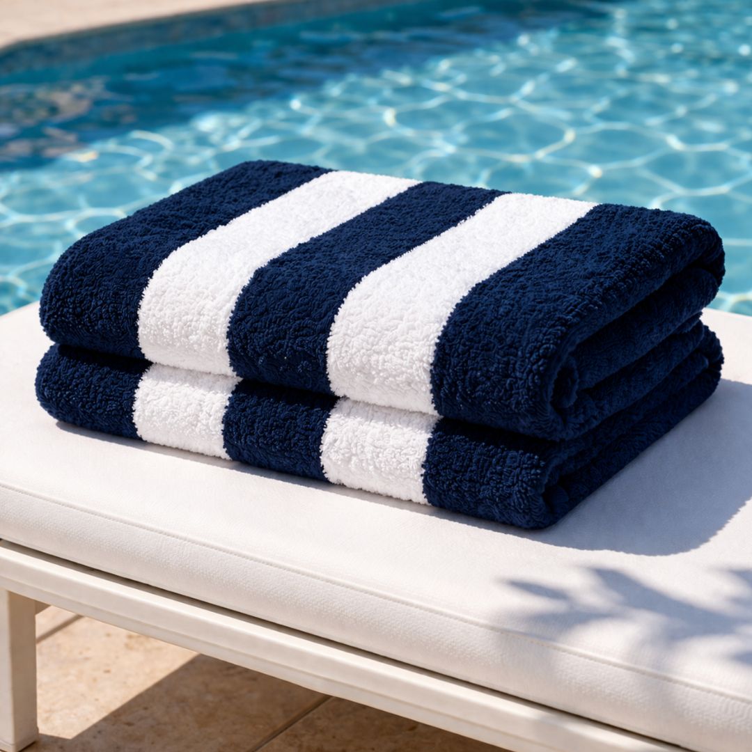 Navy Beach Towel