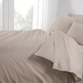 Cotton Percale 250 Thread Count Duvet Cover - Latte
